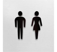 SeñAlizacióN De Aseos Señalización de inodoro baño varios estilos Letrero inodoros Placa puerta público(Washroom E)