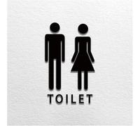 SeñAlizacióN De Aseos Señalización de inodoro baño varios estilos Letrero inodoros Placa puerta público(Washroom C)