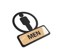 Señalización de baños Señalización De Baños For Hombres Y Mujeres Letrero Instrucciones For For Restaurantes Hoteles Consejos Útiles Pegatinas(Color 02)