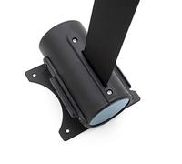 Señalización Divisora Homologada Soporte Pared Negro con Cinta Negra 2 Metros, 5x12 cm - BA50105 | NORMALUZ