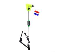 Señalizador LED de pesca de carpa de 25 cm para alarmas de mordida con sistema de control de sensibilidad ajustable y clip de línea (amarillo)