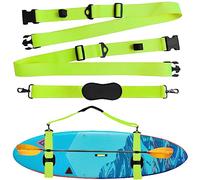 Senbaler Correa Ajustable Transporte Sup Kayak,Portátil de Pie,Tabla de Surf, Canoa,Reforzado Actualización (Verde)