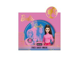 Sence Barbie - Máscara de tela estampada con aroma de melocotón, máscara facial de belleza, máscaras faciales, para niñas, adolescentes y mujeres, máscara facial vegana, máscara facial (3 unidades)