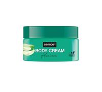 Sence Crema corporal de aloe vera, vegana para el cuidado de la piel, con vitamina A, vitamina C y extracto de aloe vera, crema para la piel y loción corporal, hidrata y brilla tu piel (1 x 200 ml)