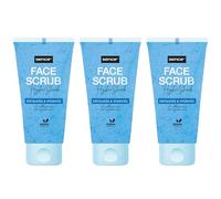 Sence Hydro Shock - Exfoliante suave para el rostro, cuidado facial hidratante con ácido hialurónico, vegano Beauty Face Care, 3 unidades (3 x 150 ml)