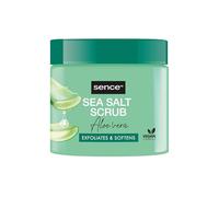 SenceExfoliante corporal de aloe vera y sal, vegano, con vitamina A, vitamina C y ácido cítrico, exfoliante para una piel sana (1 x 500 g)