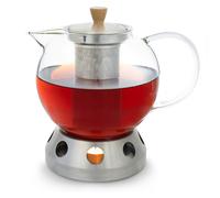 Sencha Tetera de diseño con calentador de acero inoxidable Hibiscus 1,3L Filtro