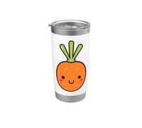 Sencillo Divertido Humor De Zanahorias Linda Zanahoria Vaso térmico de acero inoxidable de doble pared