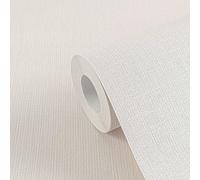 Sencillo MICHALSKY Papel Tapiz No Tejido Con Efecto Textil Sólido - Crema, Beige