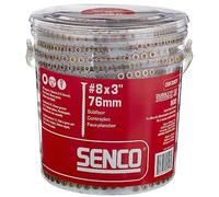 Senco 08F300Y DuraSpin #8 x 3 pulgadas, tornillo de madera a madera, 800 unidades