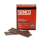Senco Clavos Brad Rectos 16G x 50mm, Galvanizados (Paquete de 2000)