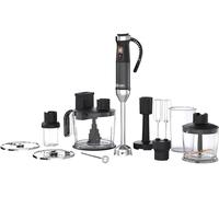 Sencor Batidora de Mano Multifunción Ultra-Potente 10 en 1, 1500W, con Tecnología QuadBlade de Titanio, Control de Velocidad Continuo, Mango Ergonómico y Accesorios Completos - Negro [SHB 6552WH]