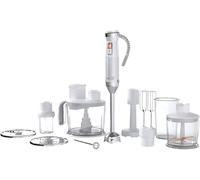 Sencor Batidora de Mano Multifunción Ultra-Potente 10 en 1, 1500W, con Tecnología QuadBlade de Titanio, Control de Velocidad Continuo, Mango Ergonómico y Accesorios Completos - Blanco [SHB 6551WH]