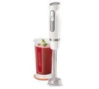 Sencor Batidora de Mano Profesional Extra-Silenciosa - 600W, Multifunción con Velocidad Turbo, Cuchillas de Acero Inoxidable, Accesorio, Picadora y Batidor Eléctrico - SHB 4358WH