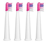 SENCOR Sox 013RS - Cabezales de Repuesto para Cepillo de Dientes SOC 091x, Lado de Silicona del Cabezal de Limpieza Lingual, 2 Unidades en Paquete Compacto, Color Rosa y Blanco, Negro