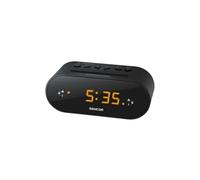 Sencor SRC 1100 Reloj Negro - Radio (Reloj, FM, 87,5 - 108 MHz, LED, 1,52 cm (0.6"), Ámbar)