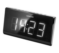 Sencor Reloj digital SRC 340, Radio FM, pantalla LED 4,57 cm (1,8"), Negro/Blanco