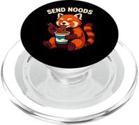 Send Noods Ramen - Ramen de Panda Rojo, diseño de Animales PopSockets PopGrip para MagSafe