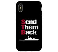 Send Them Back British Patriot Political Reform UK Satire Carcasa para iPhone X/XS