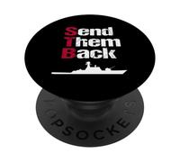 Send Them Back British Patriot Political Reform UK Satire PopSockets PopGrip Adhesivo