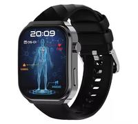 SEND UP Reloj inteligente unisex con pantalla IPS de 2,2 pulgadas, ECG, presión arterial, SpO2, frecuencia cardíaca, monitor de sueño, recordatorio de mensajes y respuesta/realizar