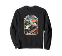 Sendai Tohoku Japón Shinkansen Retro Bullet Train Kanji Sudadera