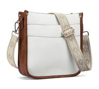 SENDEFN Bolso Bandolera para Mujer, Bolso de Mano de Tamaño Mediano, Crossbody Bag de Cuero Vegano, Bolso Cruzado con Correa Ancha Ajustable y Extraíble