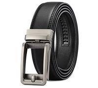 SENDEFN Cinturón Para Hombre, Cinturones Hombre Cuero Hebilla Automatico Ajustable, cinto Trabajo 3,5cm Corte Para Ajuste