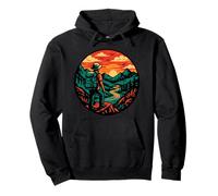 Senderismo Aventura Retro Scenic Puesta Sudadera con Capucha