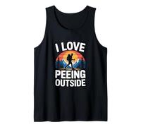 Senderismo divertido Me encanta orinar afuera Camiseta sin Mangas