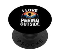 Senderismo divertido Me encanta orinar afuera PopSockets PopGrip Adhesivo