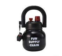 Senderismo esencial The Sturdy 680ml Big Belly Botella de agua de acero inoxidable (negro)