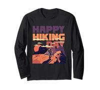 Senderismo Excursionista Caminata Happy Hiking Day Manga Larga