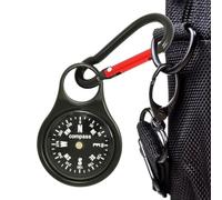 Senderismo Mini aleación de zinc indicador direccional con mosquetón | Mochila para exteriores, senderismo, pesca, orientación, expedición, montañismo
