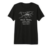 Senderismo Minimalista Inca Trail Perú Camiseta Premium