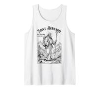 Senderismo Mochilero Patrón San Bernardo Vintage Senderismo Caminata Camiseta sin Mangas