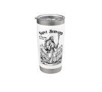 Senderismo Mochilero Patrón San Bernardo Vintage Senderismo Caminata Vaso térmico de acero inoxidable de doble pared