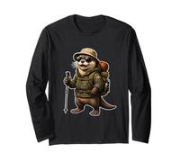 Senderismo Nutria al Aire Libre - Adventure Cute Camper Vibes Manga Larga