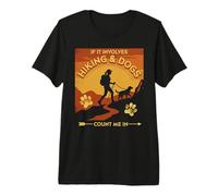 Senderismo Perros Cuentan Me En Adventure Trail Walker Camiseta Premium