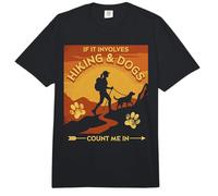 Senderismo Perros Cuentan Me En Adventure Trail Walker Comfort Colors Adult Heavyweight T-Shirt