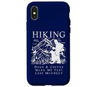 Senderismo, Perros y café me Hacen Sentir Menos Asesinato Carcasa para iPhone X/XS