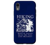 Senderismo, Perros y café me Hacen Sentir Menos Asesinato Carcasa para iPhone XR