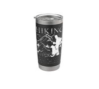 Senderismo, perros y café me hacen sentir menos asesinato Vaso térmico de acero inoxidable de doble pared