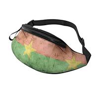 Senderismo Riñonera Vintage Bandera de Burkina Faso Riñonera Cruzada Riñonera Ligera