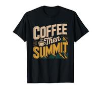 Senderista del Amanecer Cumbre Café En La Camiseta