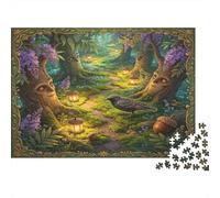 Sendero Bosque Encantado Puzzle de 1000 Piezas Papel para Adultos Árboles Mágicos Juego de Puzzle 1000 Piezas Relajante Concentración Decoración Regalo 70x50cm/1000pcs