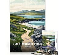 Sendero Cape Wrath, Escocia Arte paisajístico Rompecabezas de 1000 Piezas para Adultos Bienestar Mental Tiempo Bien invertido cumpleaños (38x52cm)