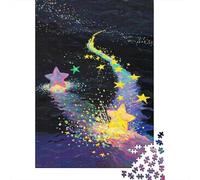 Sendero de Estrellas Coloridas Puzzle de 1000 Piezas Papel para Adultos Senda Luminosa Juego de Puzzle 1000 Piezas Relajante Familiar Hogar 70x50cm/1000pcs