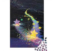 Sendero de Estrellas Soñado Puzzle de 1000 Piezas Cartón Puzzle para Adultos Cielo Nocturno Relajación Familia Decoración Regalo 70x50cm/1000pcs