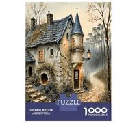 Sendero de la cabaña Madera 1000 Piezas Premium Atmósfera de Aldea de Cuento para Adultos - Cartón Grueso - para Adolecentes 12-18 - Entrena Lógica - Regalo para Fans De Puzzles 52x38cm/1000pcs